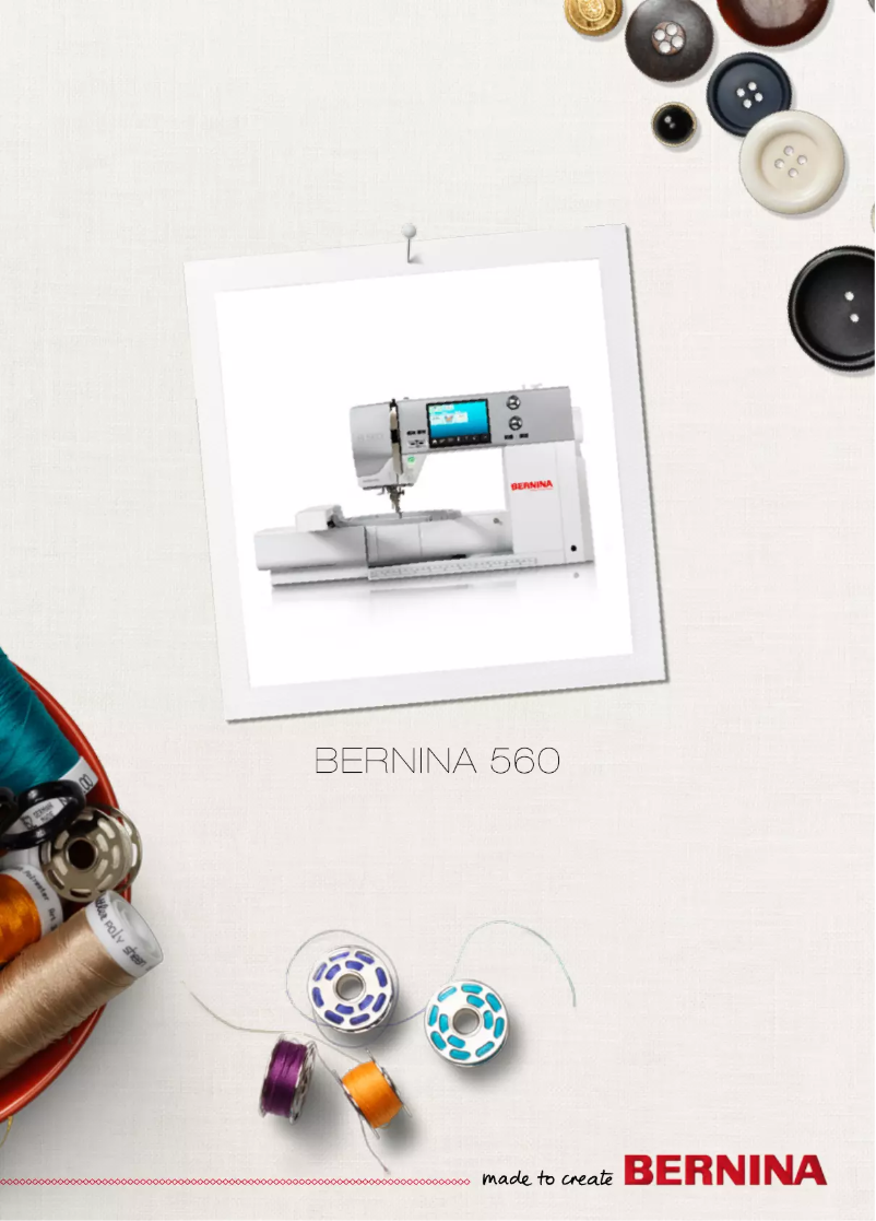 Página 1 del manual Manual de usuario Bernina 560