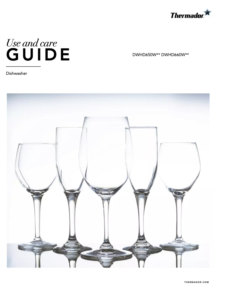 Page 1 de la notice Manuel utilisateur Thermador DWHD650WFM