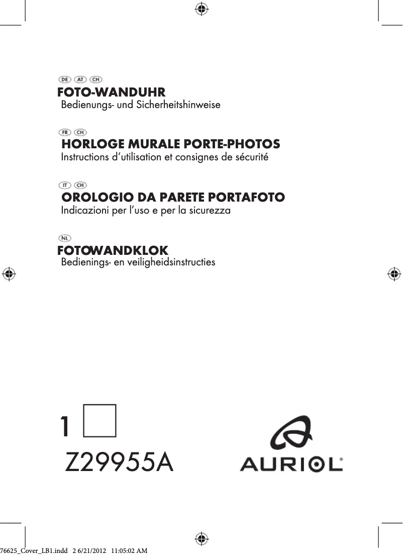 Imagen de la primera página del manual del dispositivo IAN 76625