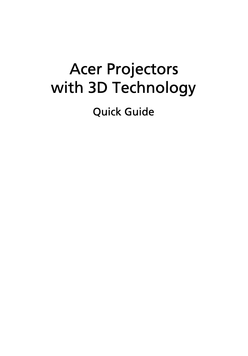 Page n°1 - Manuel utilisateur Acer HE-805J