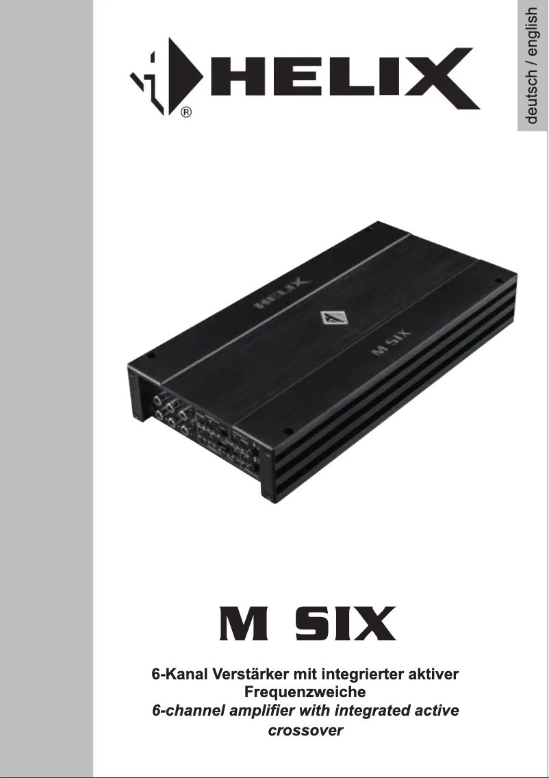 Page 1 de la notice Manuel utilisateur Helix M SIX
