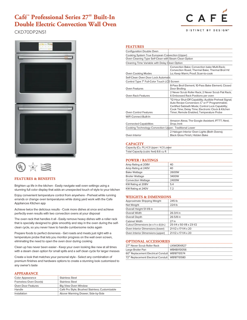 Image de la première page du manuel de l'appareil CKD70DP2NS1