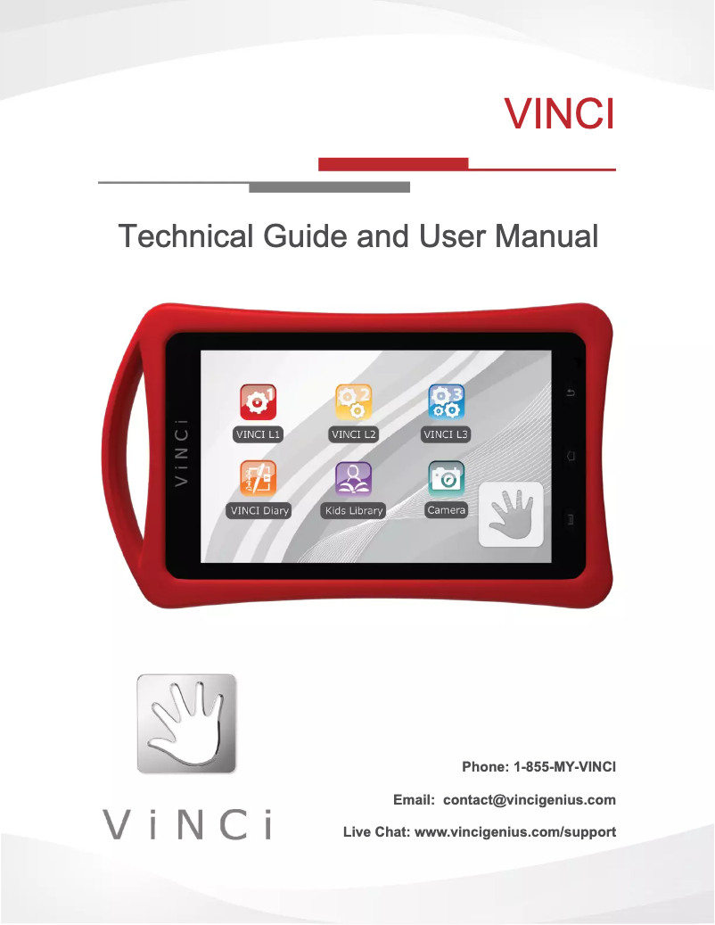 Página 1 del manual Manual de usuario VINCI Tab III M