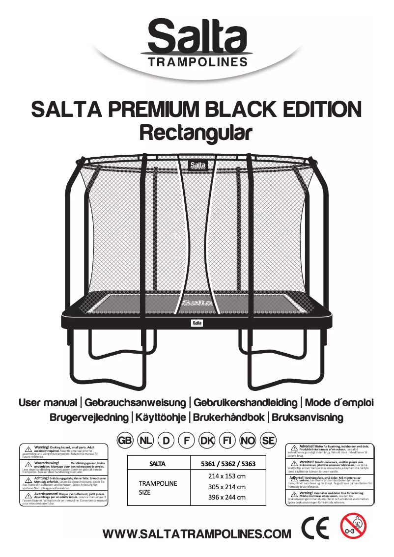 Page n°1 - Manuel utilisateur Salta Premium