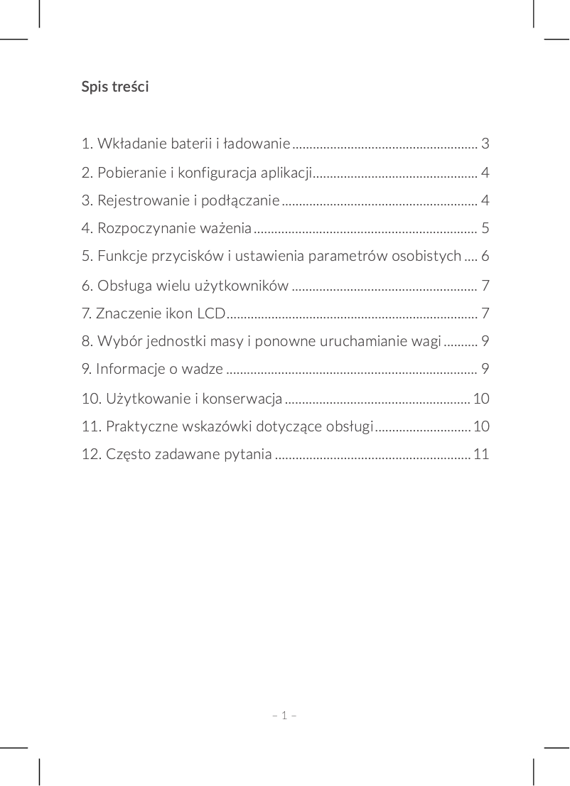 Page 1 de la notice Manuel utilisateur Oromed Oro Scale Bluetooth