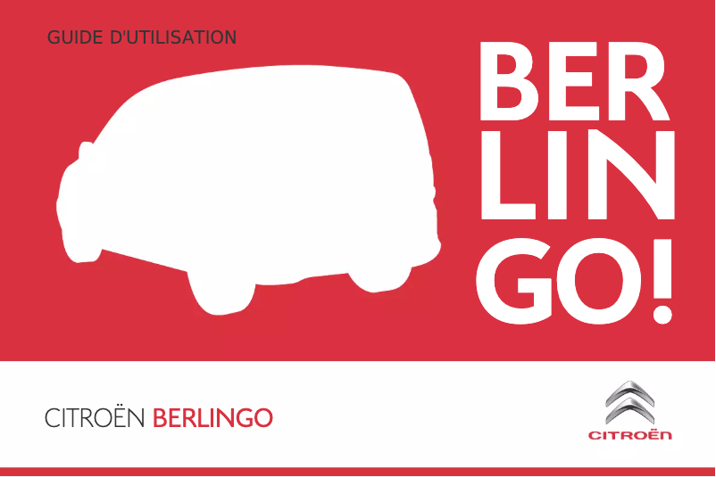 Image de la première page du manuel de l'appareil Berlingo (2017)