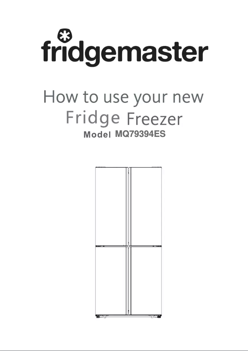 Page n°1 - Manuel utilisateur Fridgemaster MQ79394ES
