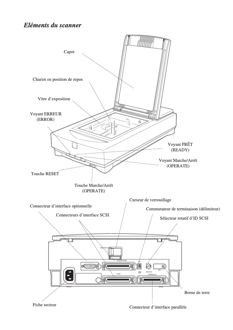Page n°1 - Manuel utilisateur Epson GT 9500