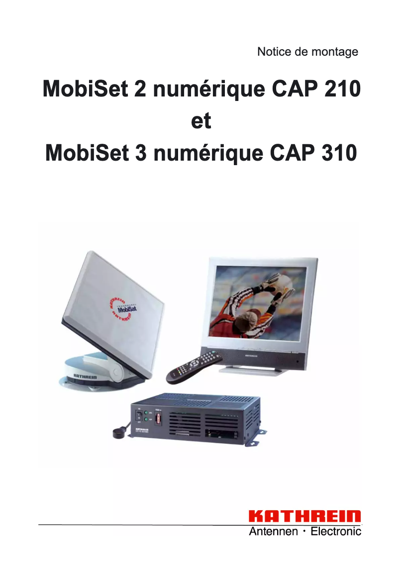Image de la première page du manuel de l'appareil MobiSet 3 digital CAP 310