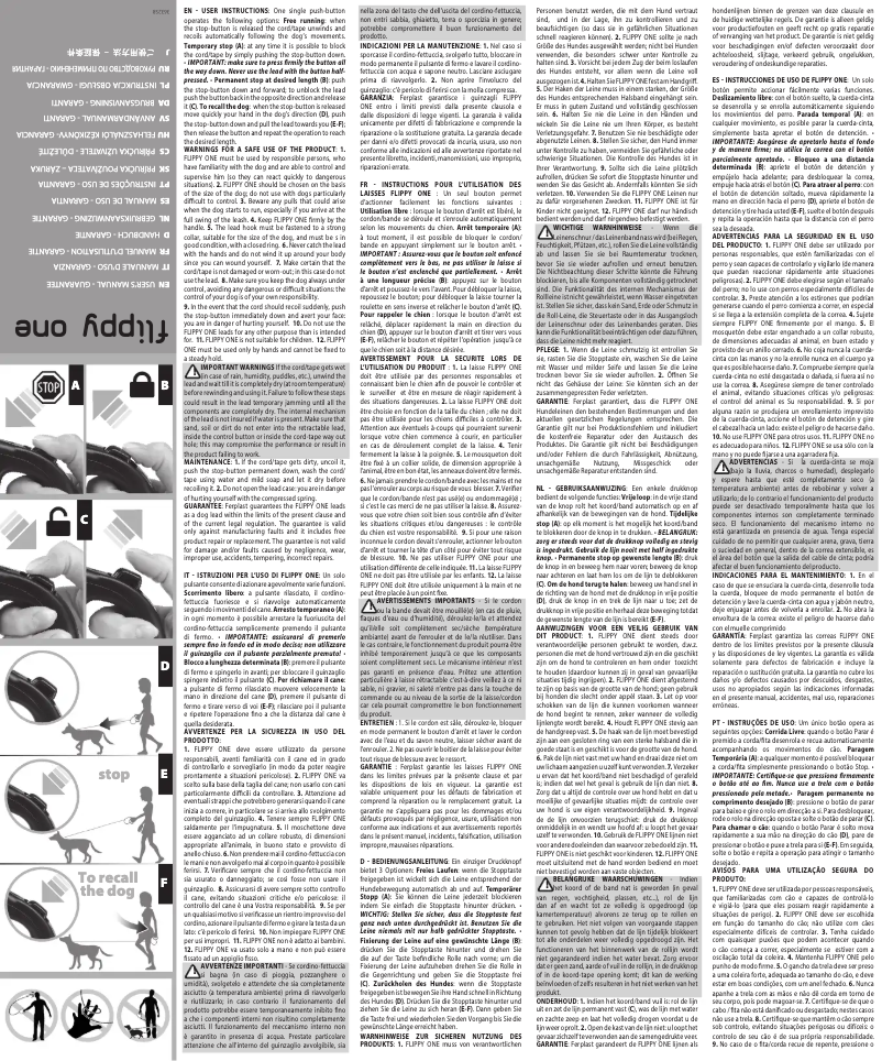 Page 1 de la notice Manuel utilisateur Ferplast Flippy One Cord Mini