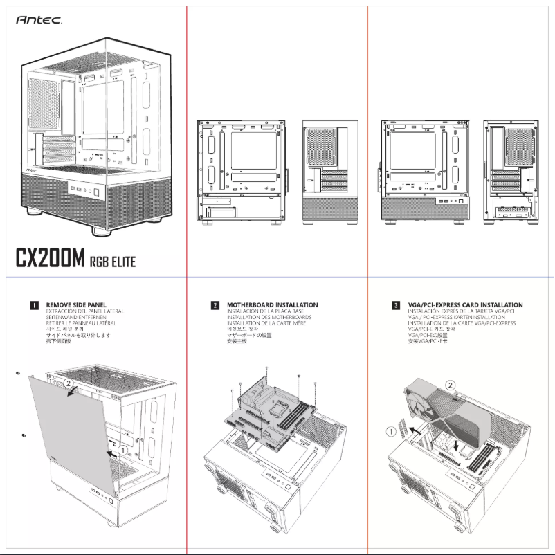 Image de la première page du manuel de l'appareil CX200M RGB ELITE