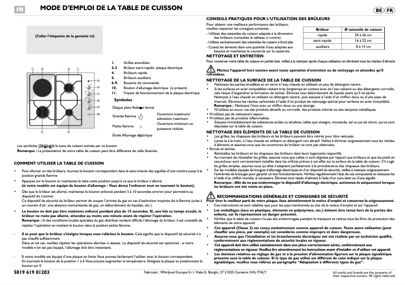Image de la première page du manuel de l'appareil AKM261NB