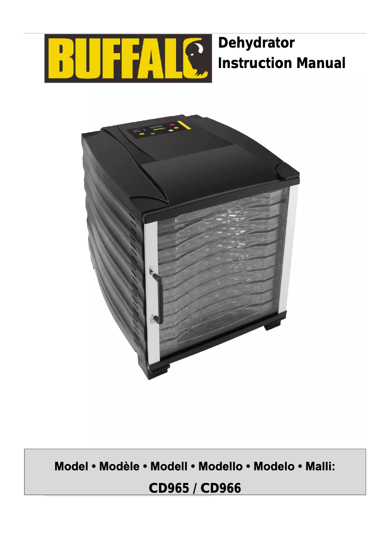 Image de la première page du manuel de l'appareil CD965