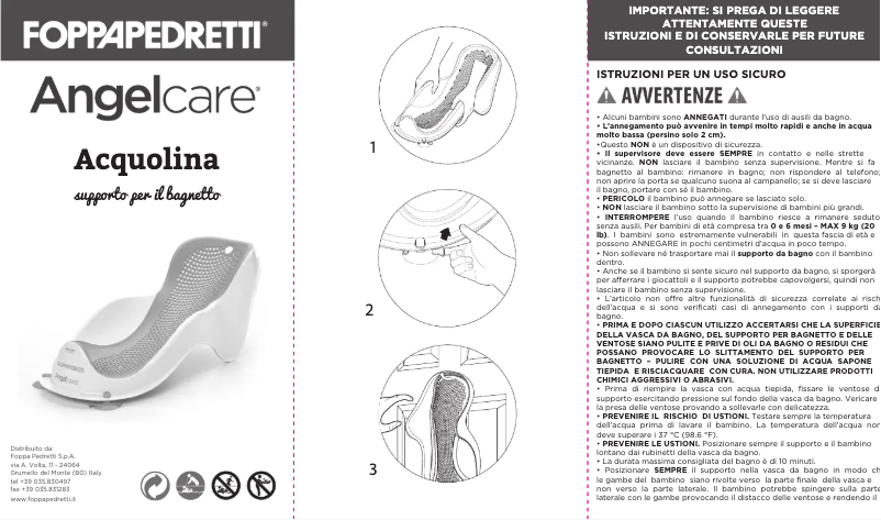 Page n°1 - Manuel utilisateur Foppapedretti Acquolina