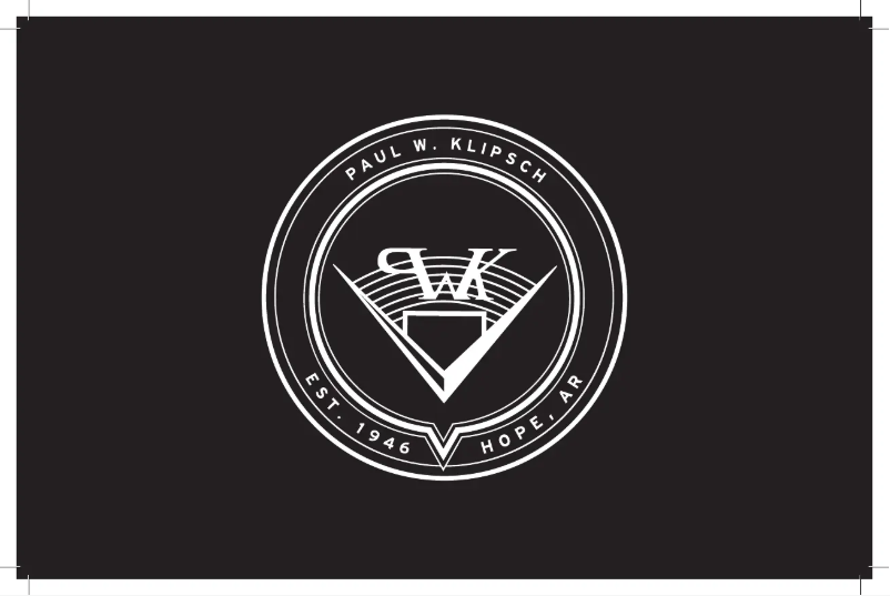 Page 1 de la notice Manuel utilisateur Klipsch Reference Premiere RP-1200SW