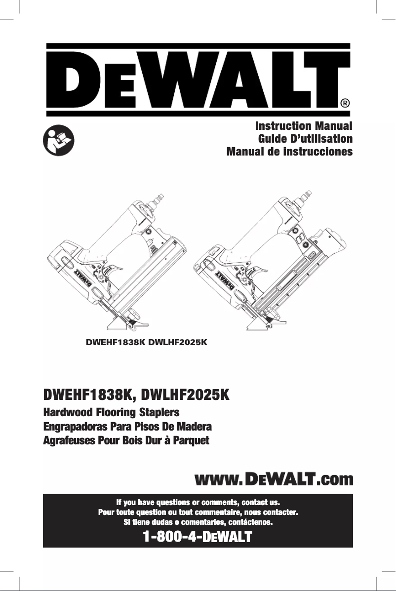 Page n°1 - Manuel utilisateur DeWalt DWLHF2025K