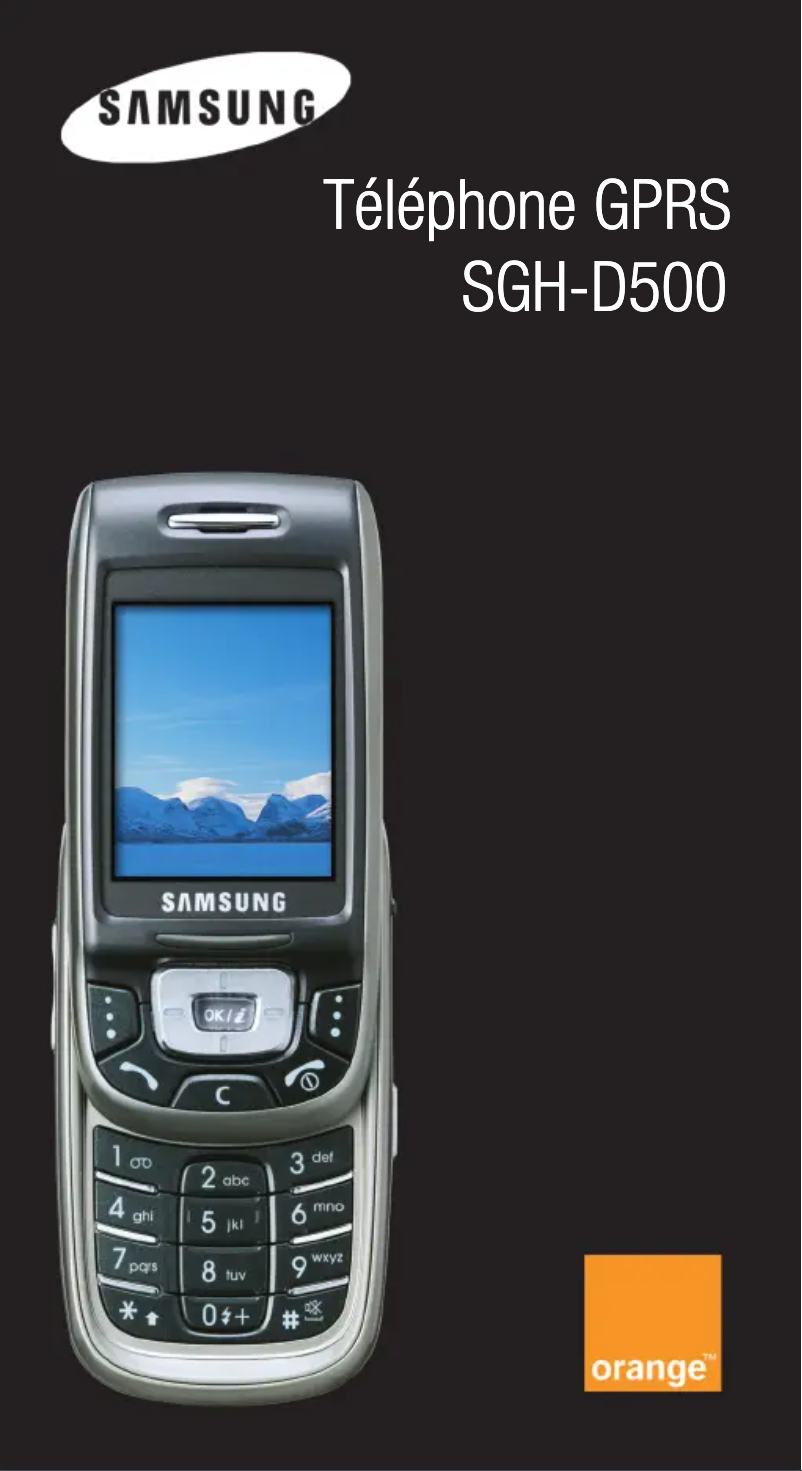 Page n°1 - Manuel utilisateur Samsung SGH-D500