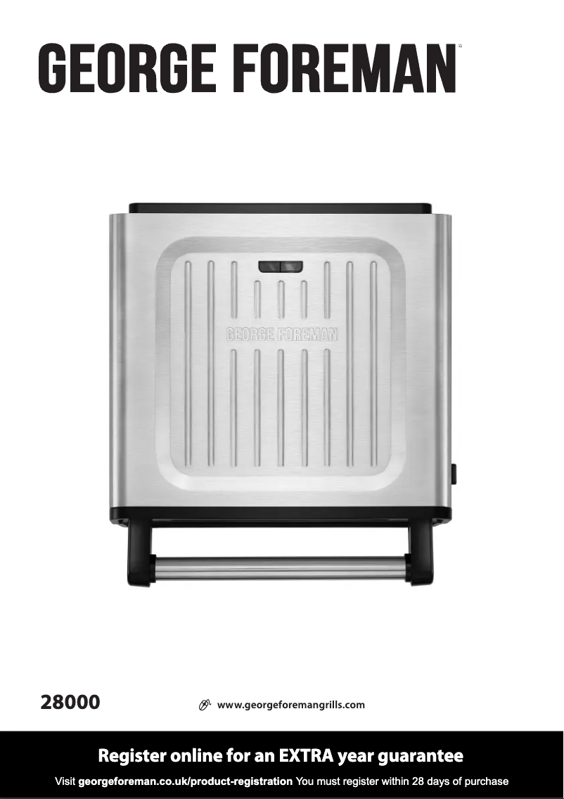 Página 1 del manual Manual de usuario George Foreman 28000