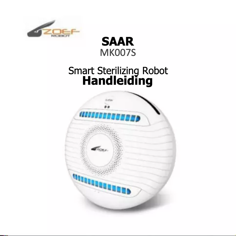 Página 1 del manual Manual de usuario Zoef Robot Saar MK007S