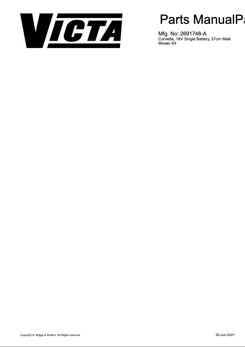 Image de la première page du manuel de l'appareil 18V