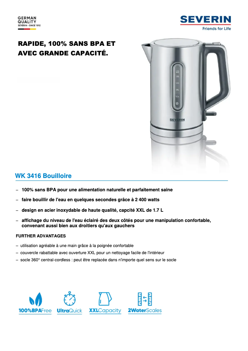 Image de la première page du manuel de l'appareil WK 3416