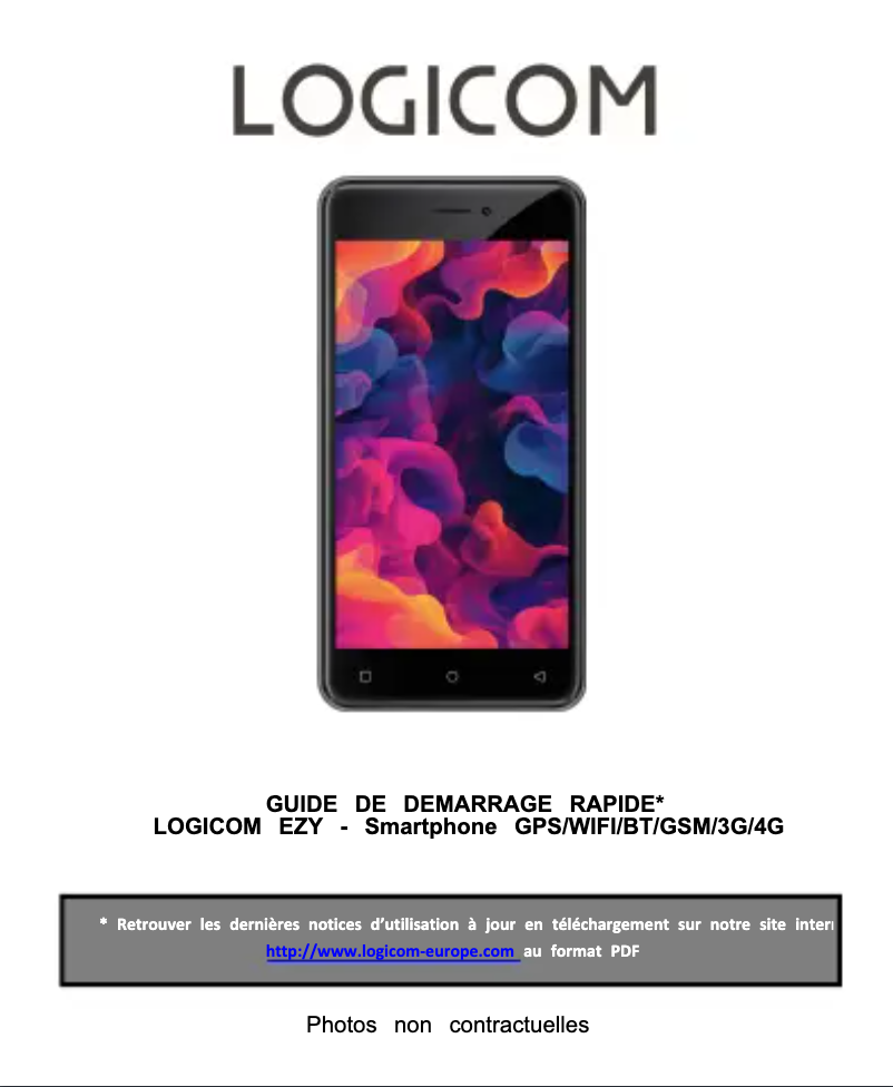 Page n°1 - Manuel utilisateur Logicom Ezy