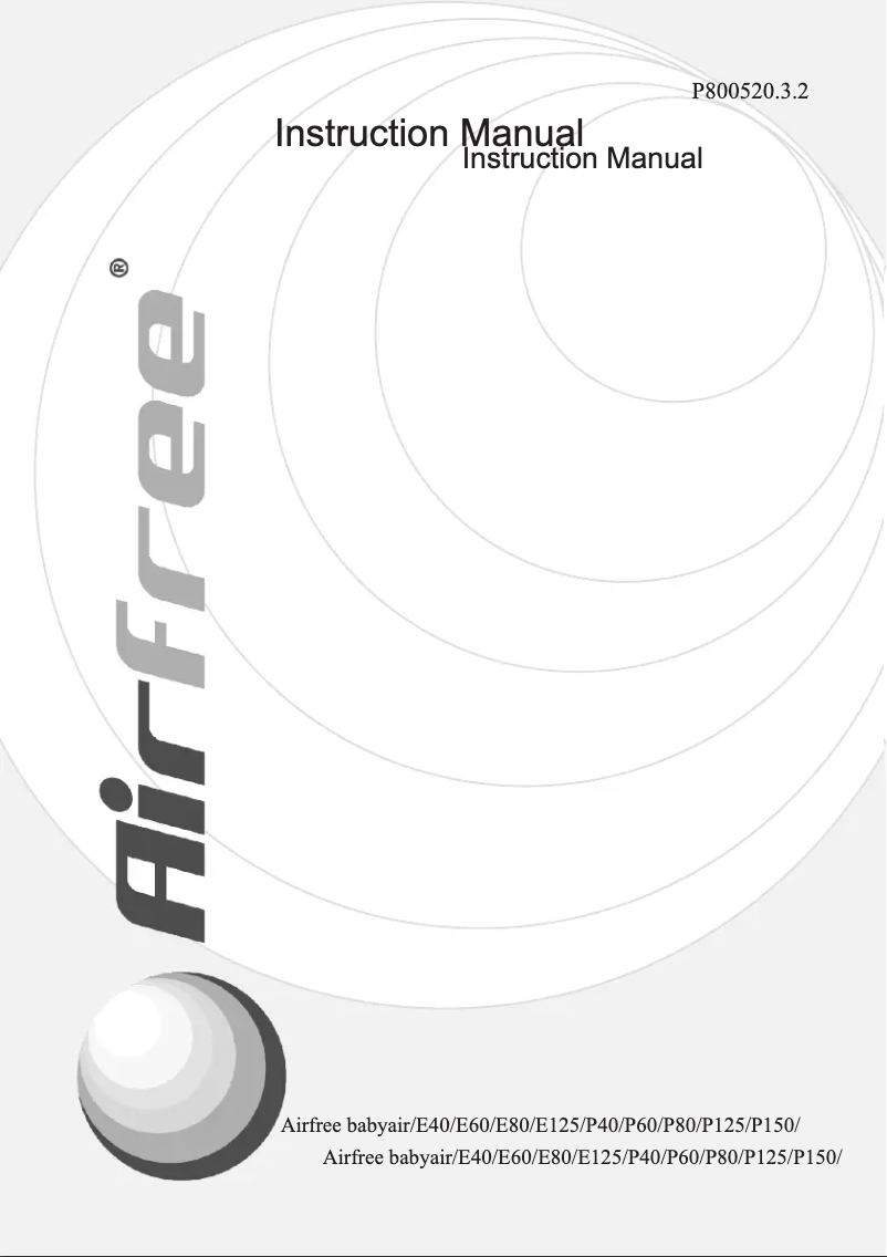Página 1 del manual Manual de usuario Airfree Babyair P125