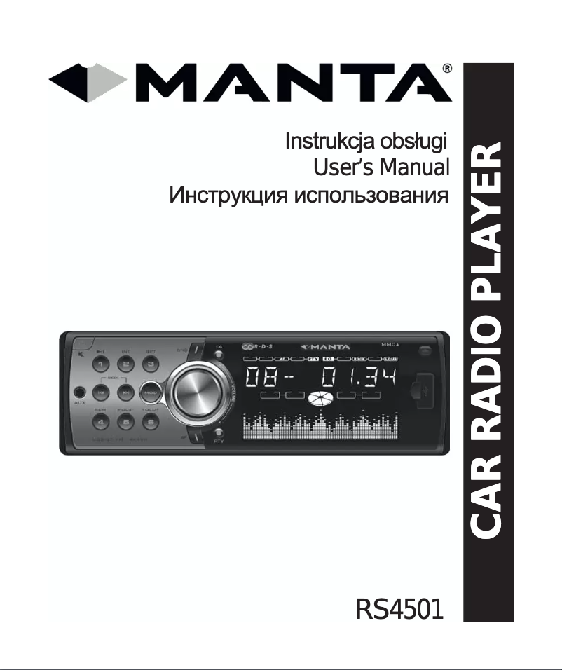 Page n°1 - Manuel utilisateur Manta RS4501