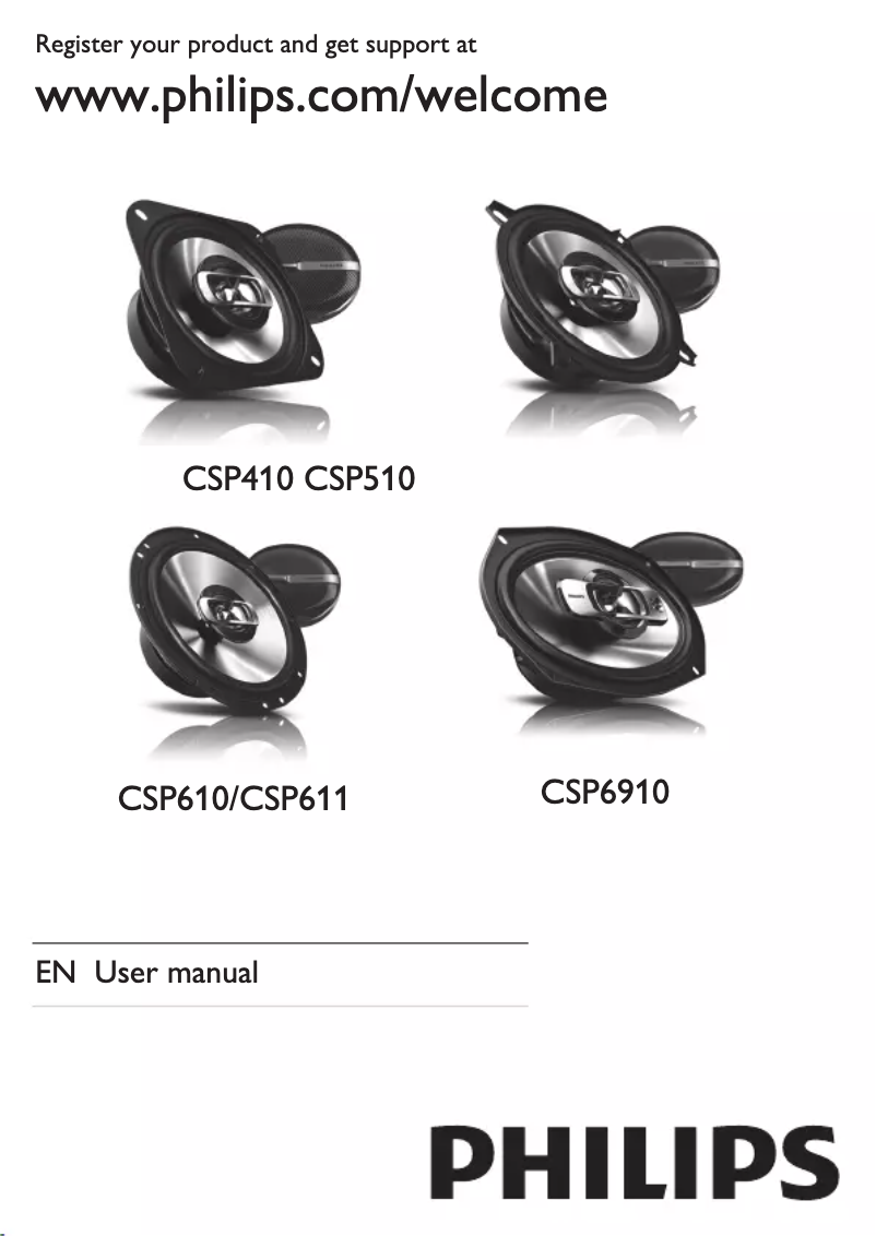 Page n°1 - Manuel utilisateur Philips CSP410