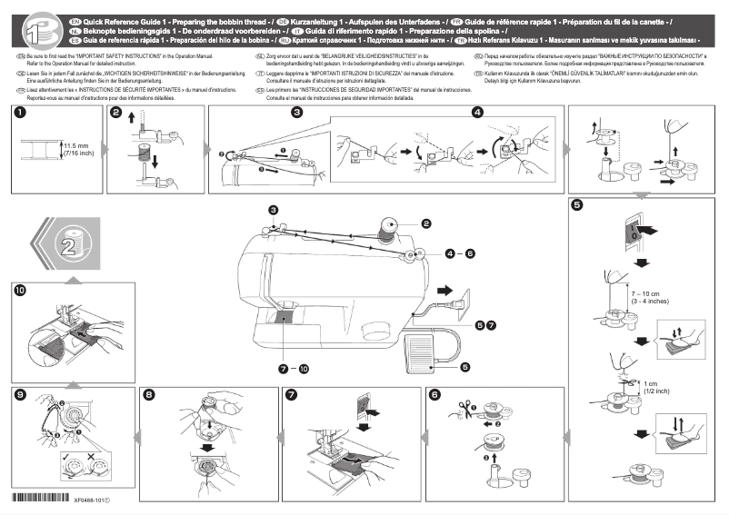 Page 1 de la notice Manuel utilisateur Brother Universal 25