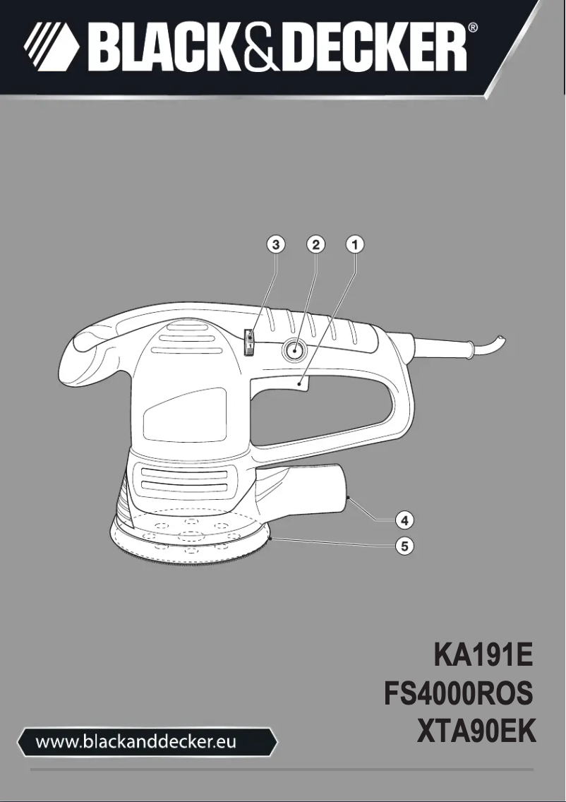 Page n°1 - Manuel utilisateur Black & Decker KA191EK