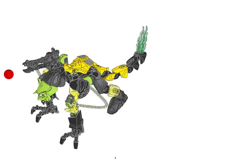 Page 1 de la notice Manuel utilisateur Lego TOXIC REAPA