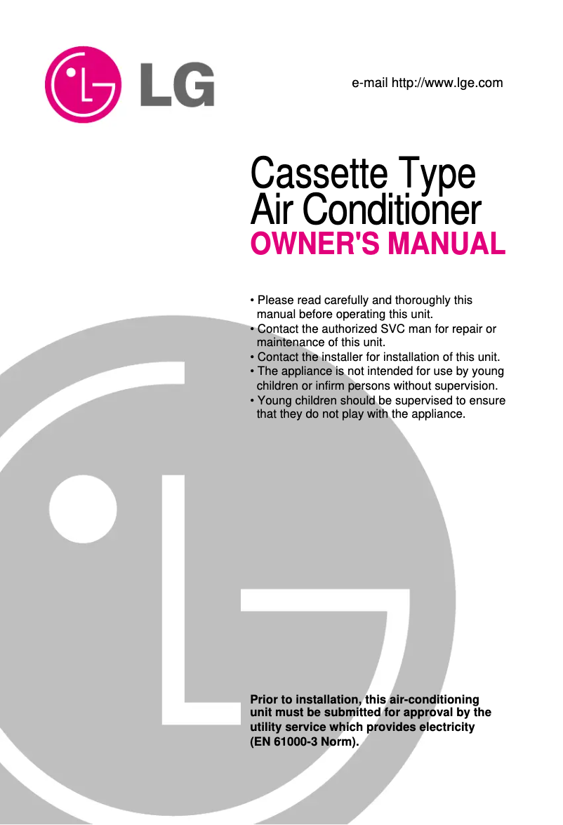 Page 1 de la notice Manuel utilisateur LG LTUH286FLC0