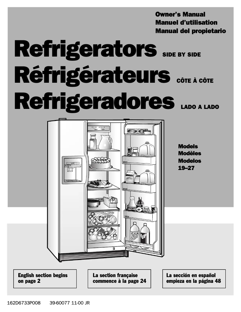 Page n°1 - Guide d'installation Hotpoint CSX22GRBAA