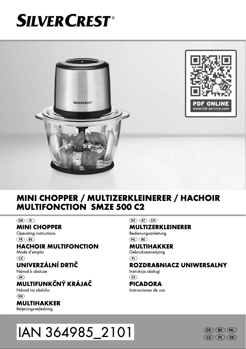 Page 1 de la notice Manuel utilisateur SilverCrest SMZS 260 E3