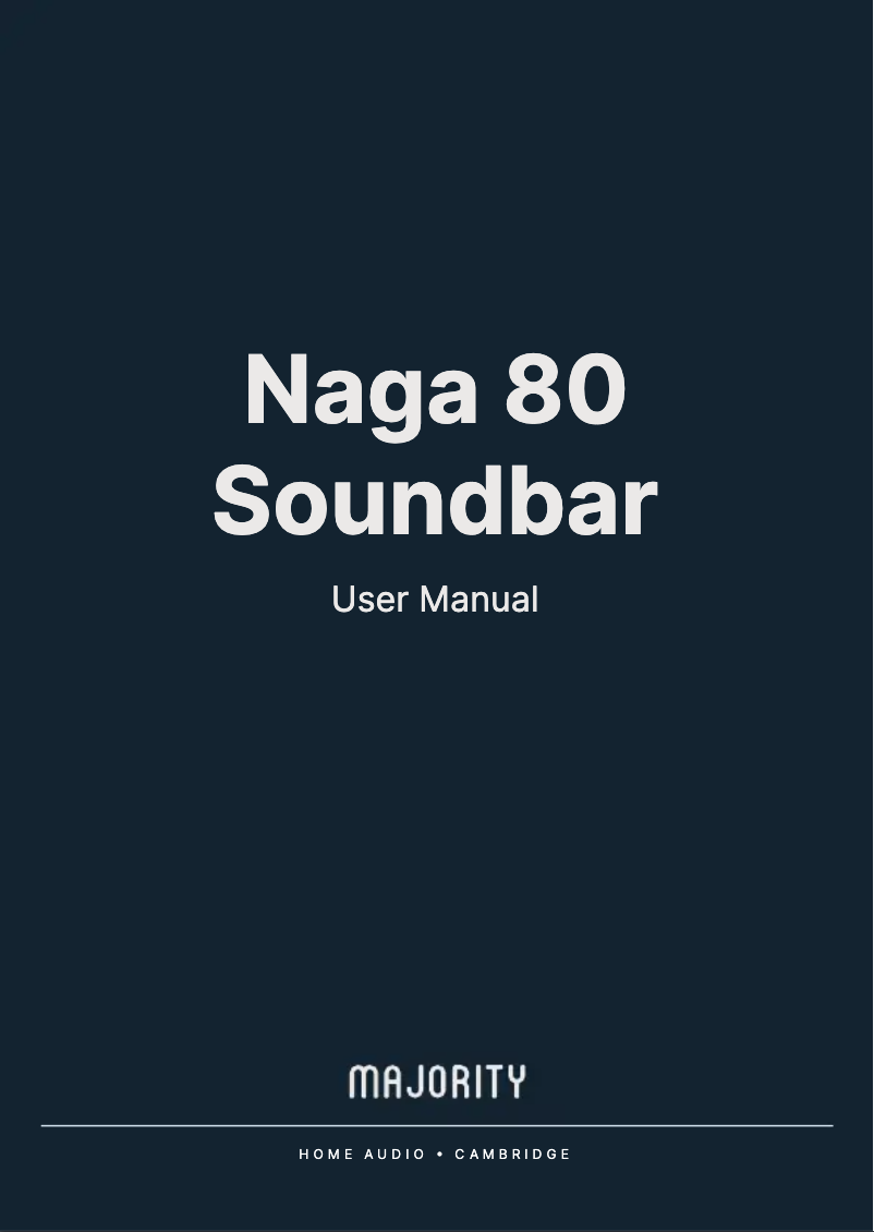 Page n°1 - Manuel utilisateur Majority Naga 80