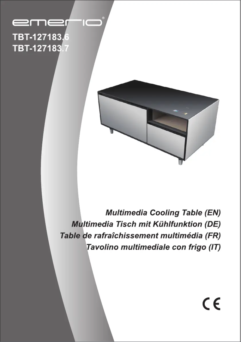 Page n°1 - Manuel utilisateur Emerio TBT-127183.6