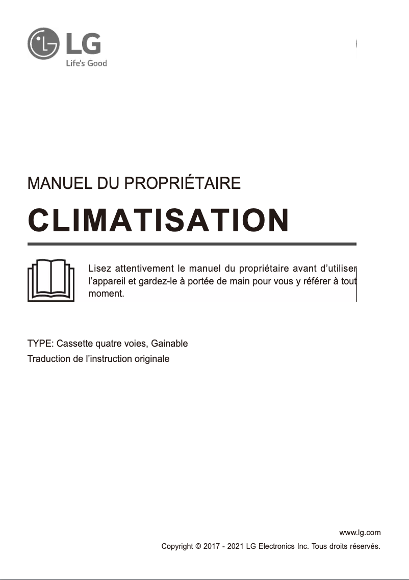 Page 1 de la notice Manuel utilisateur LG WF4A041CG0A