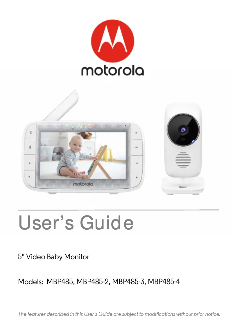 Page n°1 - Manuel utilisateur Motorola MBP485