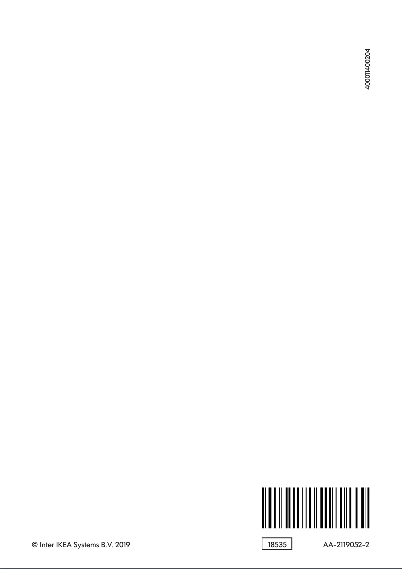 Page 1 de la notice Manuel utilisateur Ikea TINAD 004.439.03