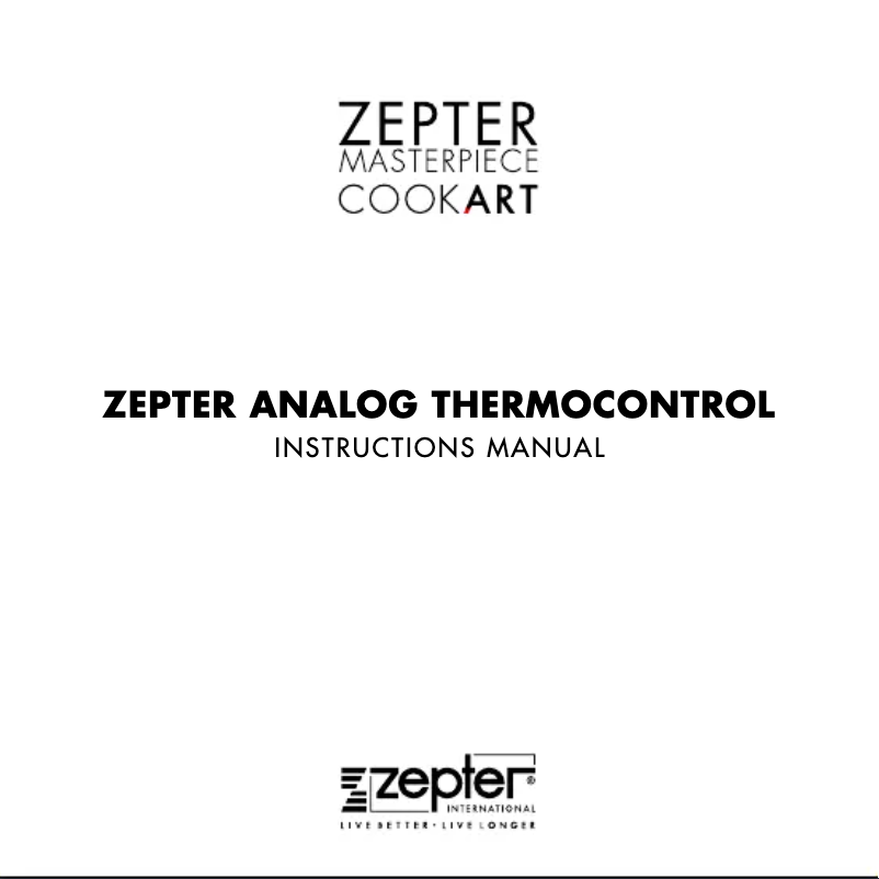 Image de la première page du manuel de l'appareil Ze-Aroma Plus Z-ATC