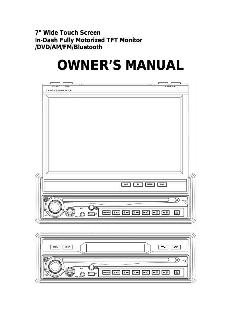 Page 1 de la notice Manuel utilisateur Farenheit TID-897NRB