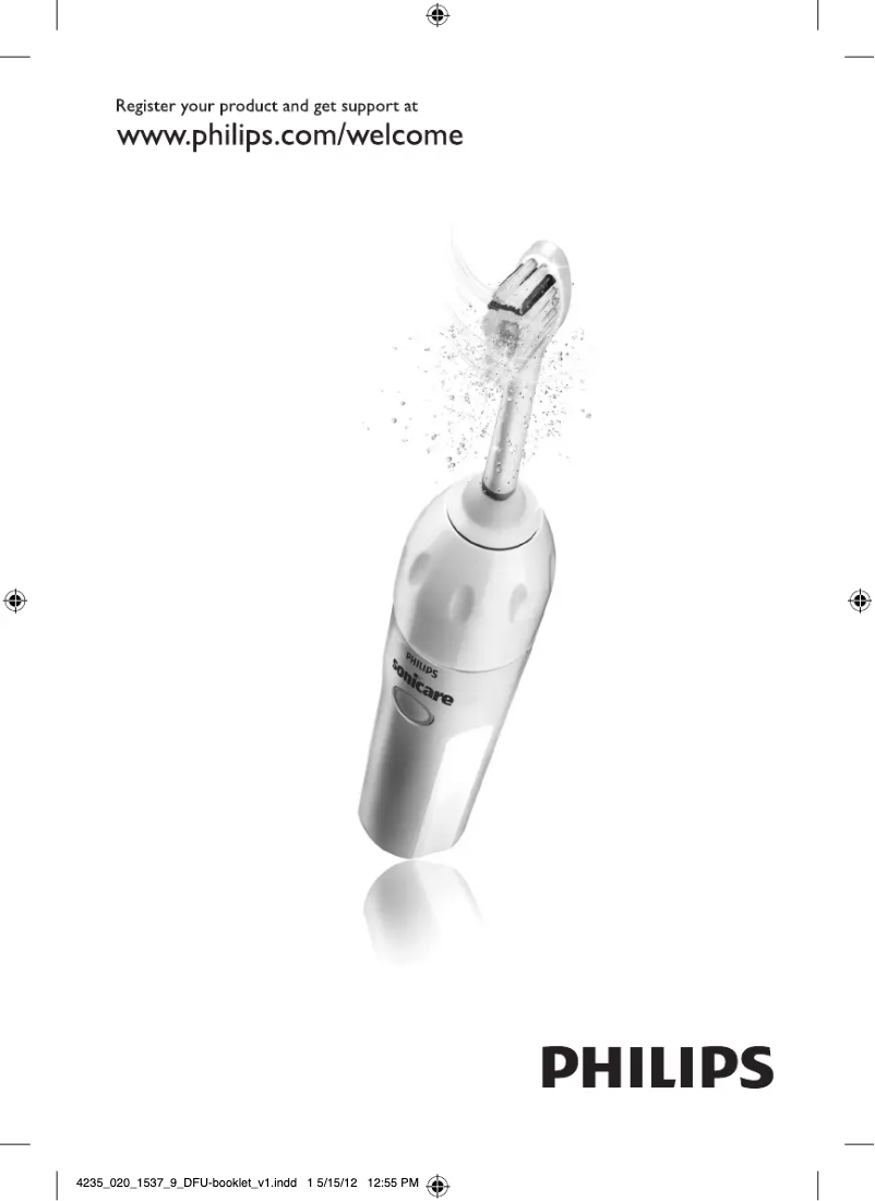 Image de la première page du manuel de l'appareil Sonicare Essence HX5611