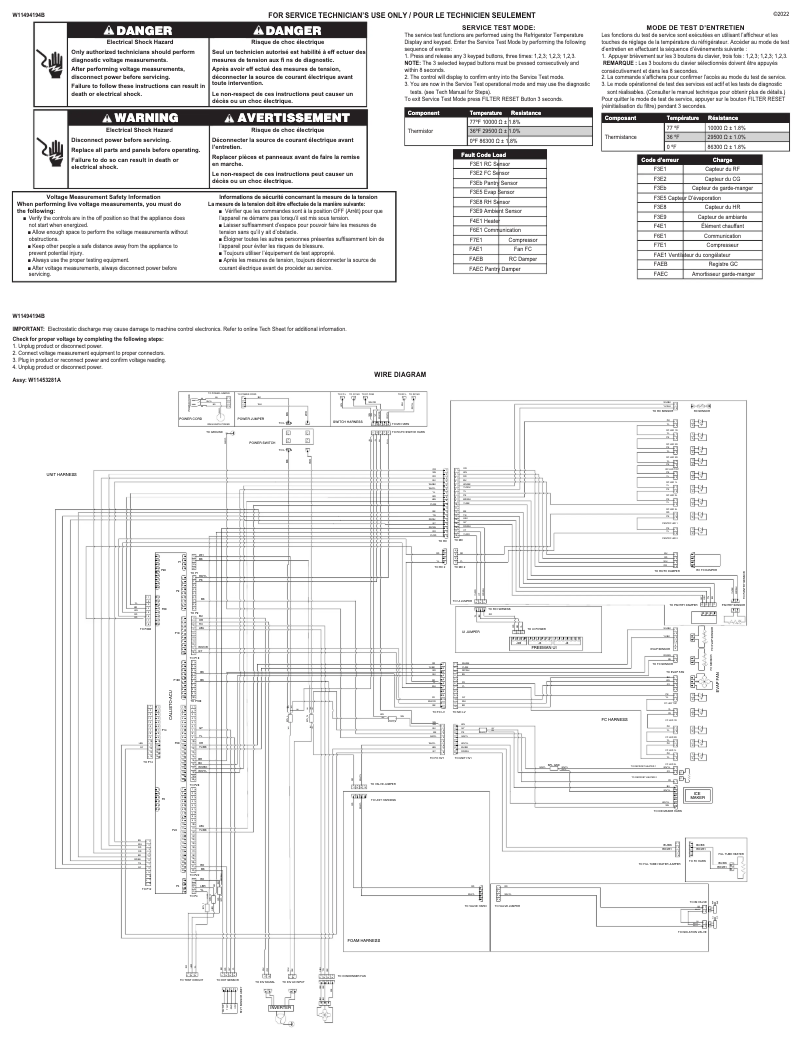 Page 1 de la notice Fiche technique KitchenAid KBSD708MSS