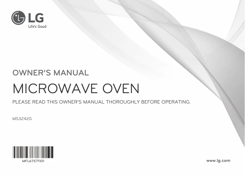 Image de la première page du manuel de l'appareil MS3242G