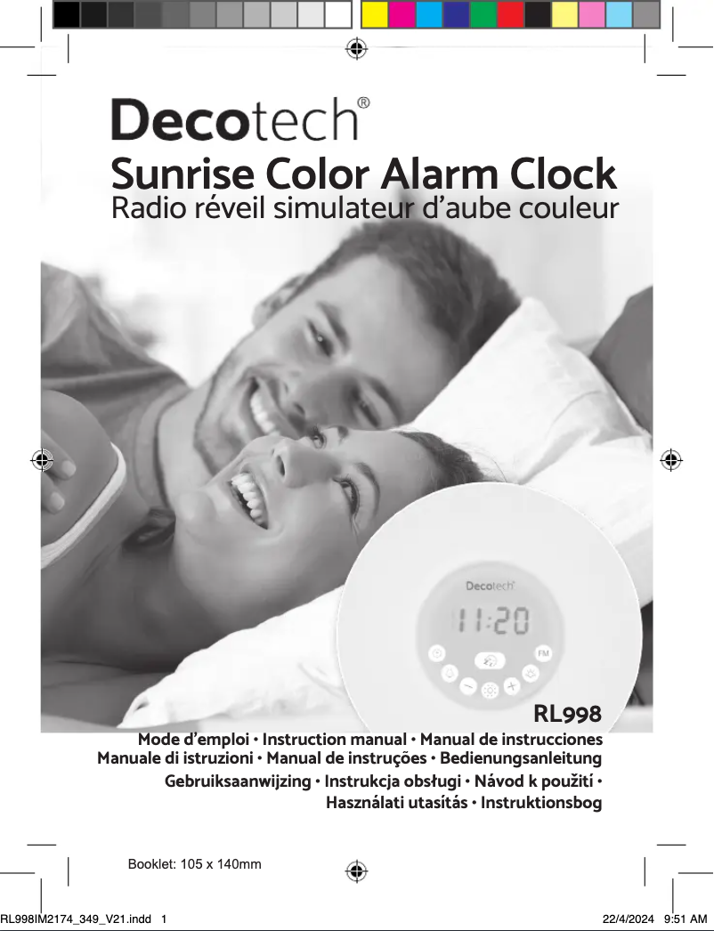 Page 1 de la notice Manuel utilisateur Lexibook Decotech RL998