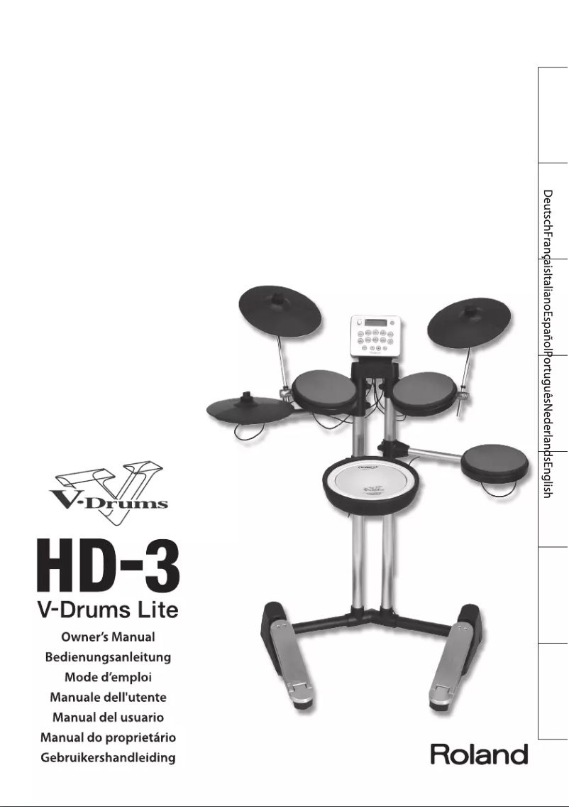 Page n°1 - Manuel utilisateur Roland V-Drums Lite HD-3