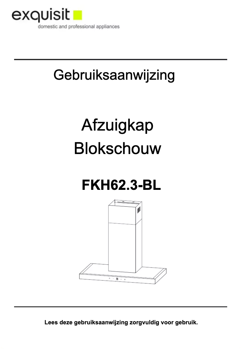 Page 1 de la notice Manuel utilisateur Exquisit FKH62.3-1INOX