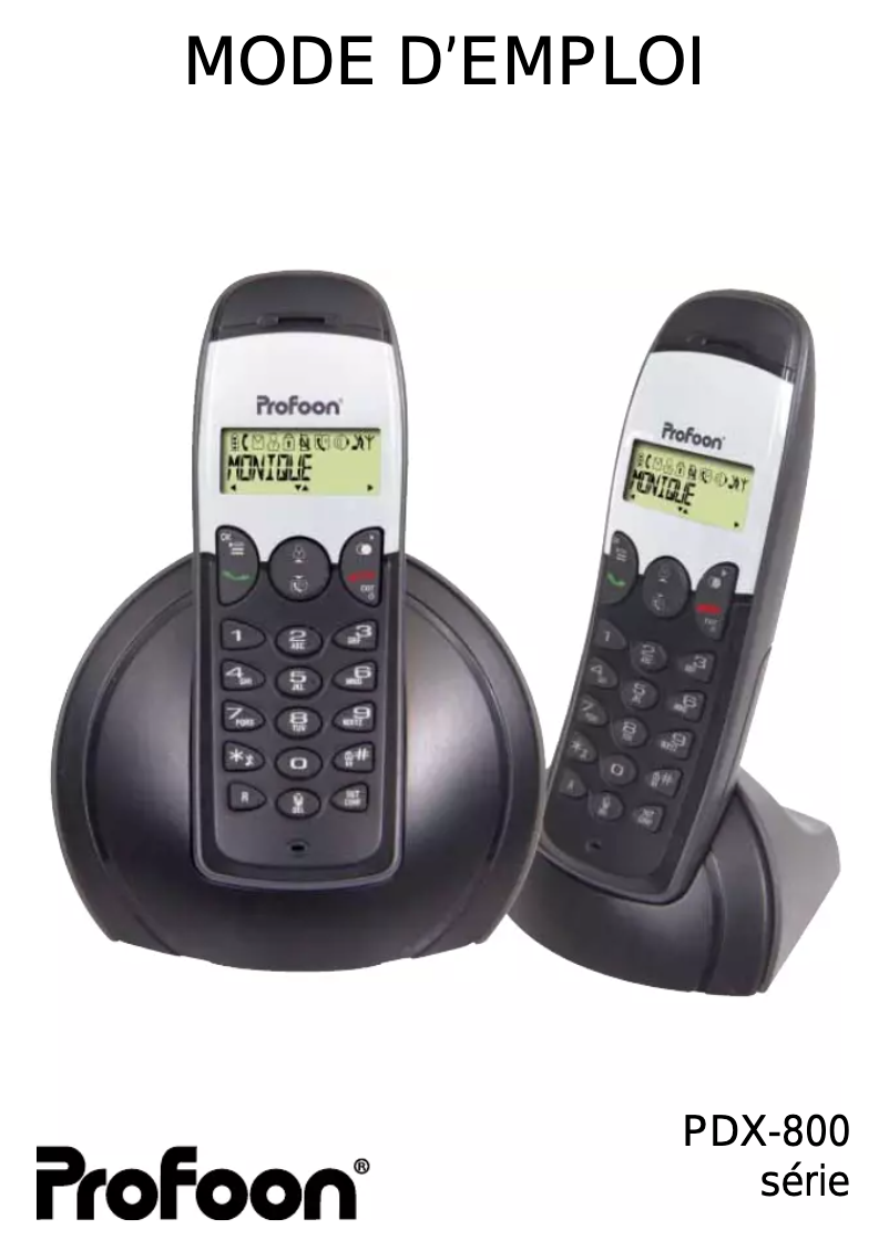 Página 1 del manual Manual de usuario Profoon PDX-820