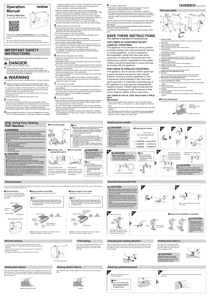 Page n°1 - Manuel utilisateur Brother BQ17